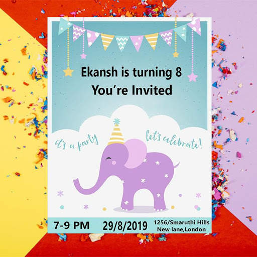 Birthday Invitation Card Maker screenshot 3