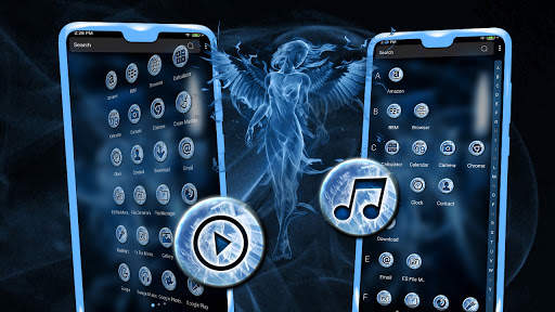 Angel Smoke Launcher Theme screenshot 4