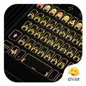 Gold Buterfly Bowknot Keyboard icon