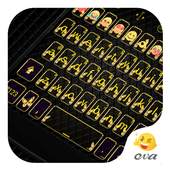 Gold Buterfly Bowknot Keyboard 1.1