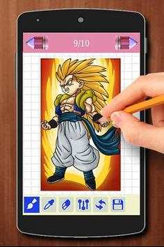 Learn to Draw Dragon Songoku Ballz Characters screenshot 4