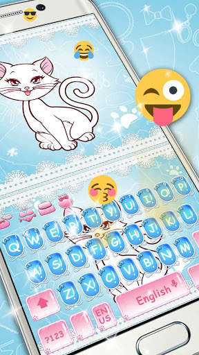 Cute Kitty Keyboard स्क्रीनशॉट 4