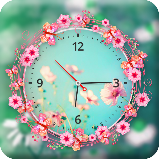 Flowers Clock Live Wallpaper icon