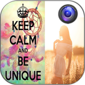 Keep Calm Photo Sticker Editor أيقونة