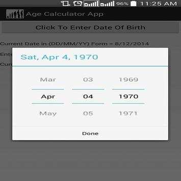 AgeCal screenshot 2