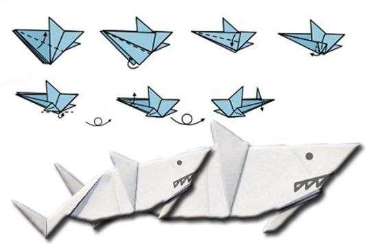 How to fold Origami Shark screenshot 2