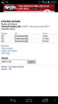 London Bus Arrival Time screenshot 1