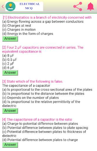 Electrical MCQ screenshot 6