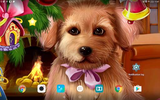 Christmas Puppy Live Wallpaper screenshot 6