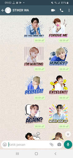 Chat Sticker WA Astro Kpop Boy Band WAStickerApps screenshot 2