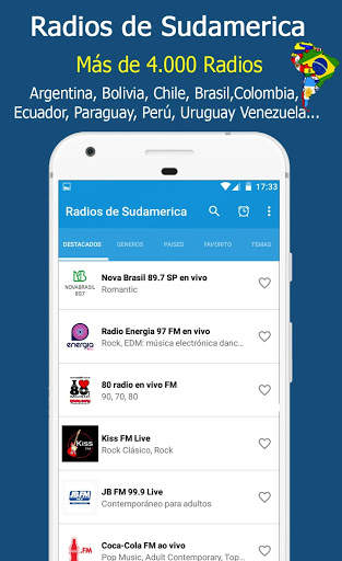 South America Radios - Radio Online 6 تصوير الشاشة