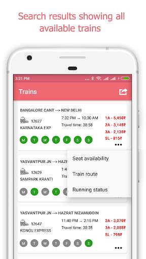 Railway App screenshot 3