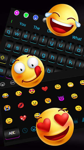 Classic Color Fluorescent Metal Black Keyboard screenshot 2