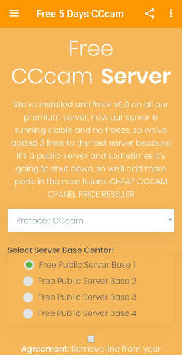 Free Cline CCcam, 5 Days Free CCcam Server screenshot 3