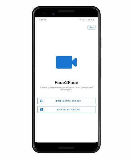 Face2Face - Free Video Meeting and Conferencing screenshot 1