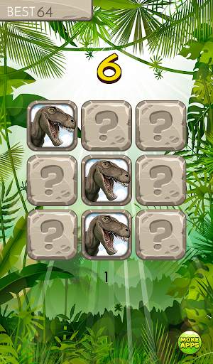 Brain games : Dinosaur : Memory training *Free screenshot 7