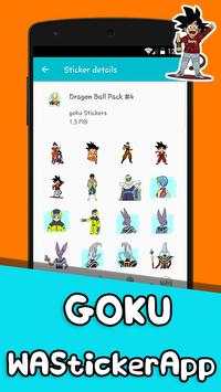 Goku Stickers For Whatsapp‏ (WAStickerApps) screenshot 3