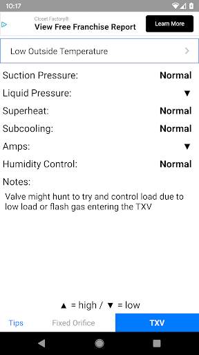 Refrigerant Troubleshooting screenshot 1