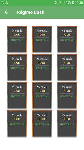 Régime Dash 2020 Menus et Recettes Minceur Gratuit скриншот 3