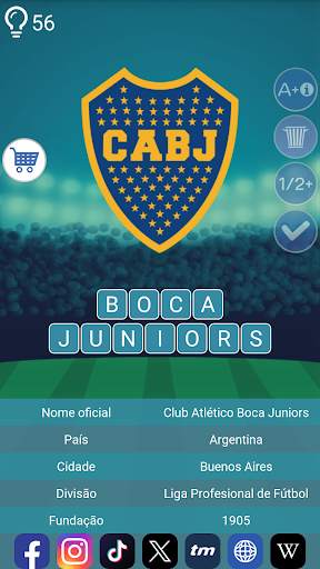 Clubes de Futebol Logo Quiz screenshot 2