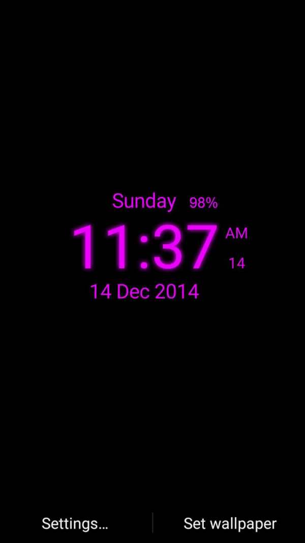 Digital Clock Live Wallpaper screenshot 5