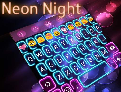 Neon Night Messages Theme скриншот 7