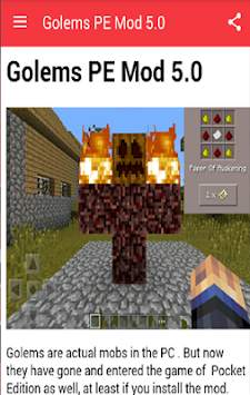 Golems MOD for MCPE  screenshot 3