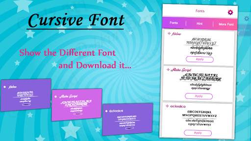Cursive Font Free Style screenshot 3
