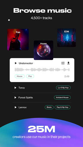 Soundtracks - Royalty Free Music Video Editor screenshot 2