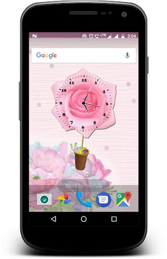 Rose Pendulum Clock Live wallp screenshot 5
