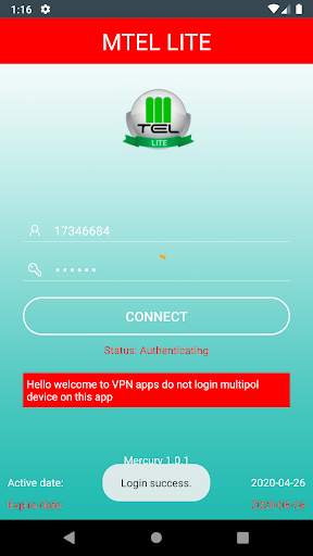 Mtel Lite VPN screenshot 3