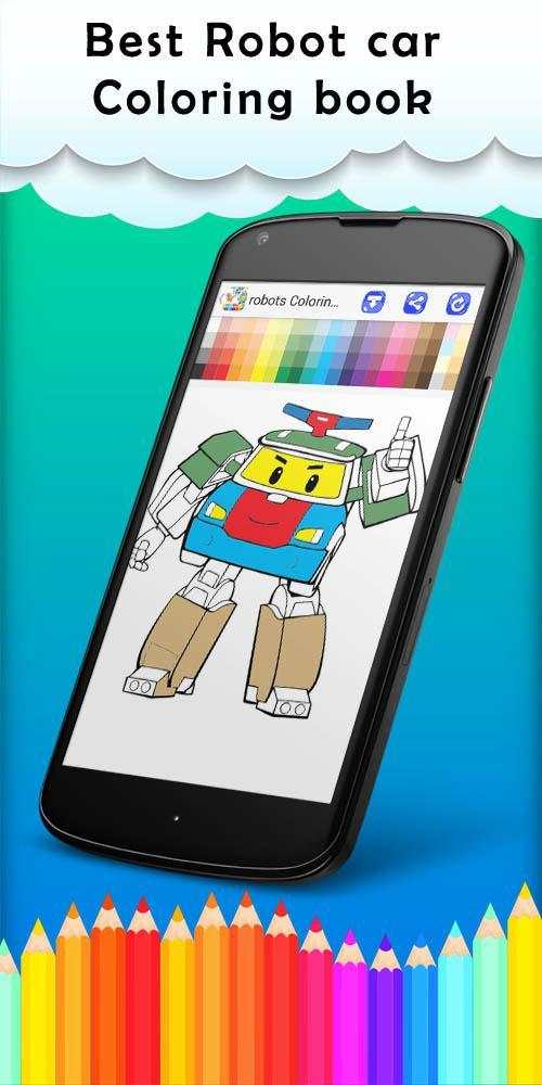 Robot coloring pages : dragon toys скриншот 4