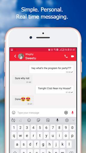 Wisphy Messenger - Free HD Video Calls and Chat screenshot 1