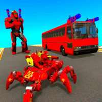 Bus Robot Car Transform - Flying Spider Robot Game logo