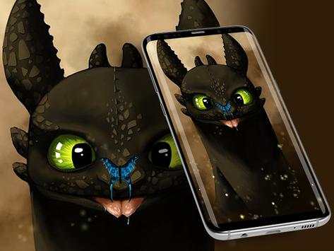 Dragon Toothless HD 3D Wallpaper screenshot 2