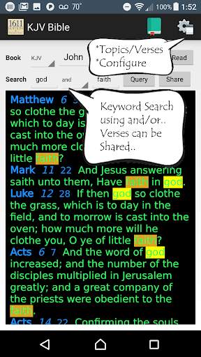 King James Version (KJV) Bible screenshot 1