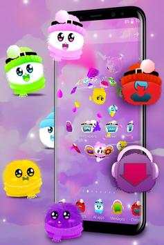 3D Cute Cartoon Fluffy Launcher screenshot 2