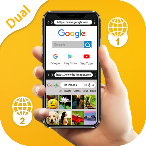 Dual Screen Browser - Secure Split Screen Browser иконка