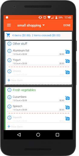 Shop - Grocery Organizer List screenshot 1