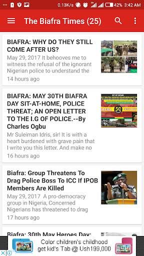 Biafra News Feeds screenshot 2