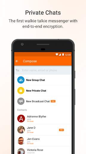 Voxer Walkie Talkie Messenger screenshot 2