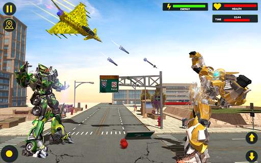 US Army Jet Robot Transforming Wars screenshot 2