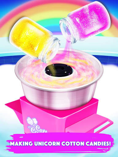 Unicorn Cotton Candy - Cooking Games for Girls screenshot 2