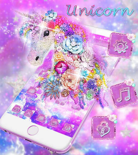 Dream Unicorn Diamond Theme screenshot 1
