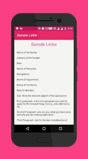 Application Letters screenshot 1