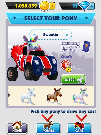 Pony Craft Unicorn Car Racing screenshot 11