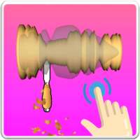 Wood Turner Lathe 3D logo