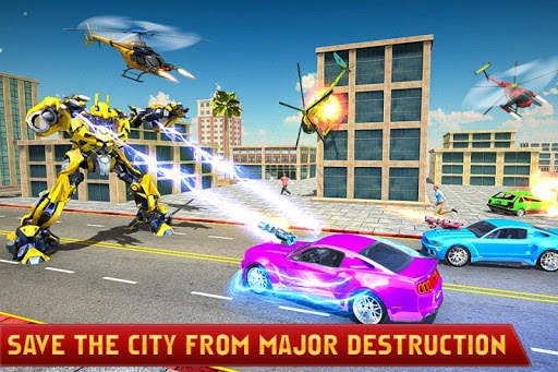 Dino Robot Car : Helicopter Robot Transformation screenshot 5