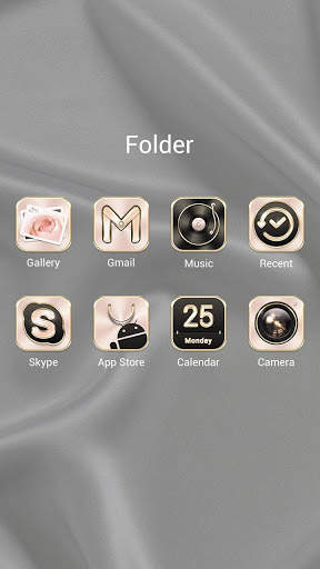 Rose GoldX GO Launcher Theme screenshot 4