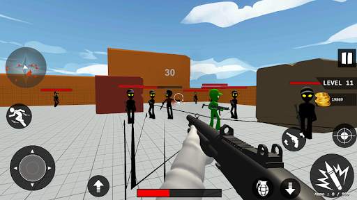 Stickman Counter Shooting : Fun Offline Free Game screenshot 1